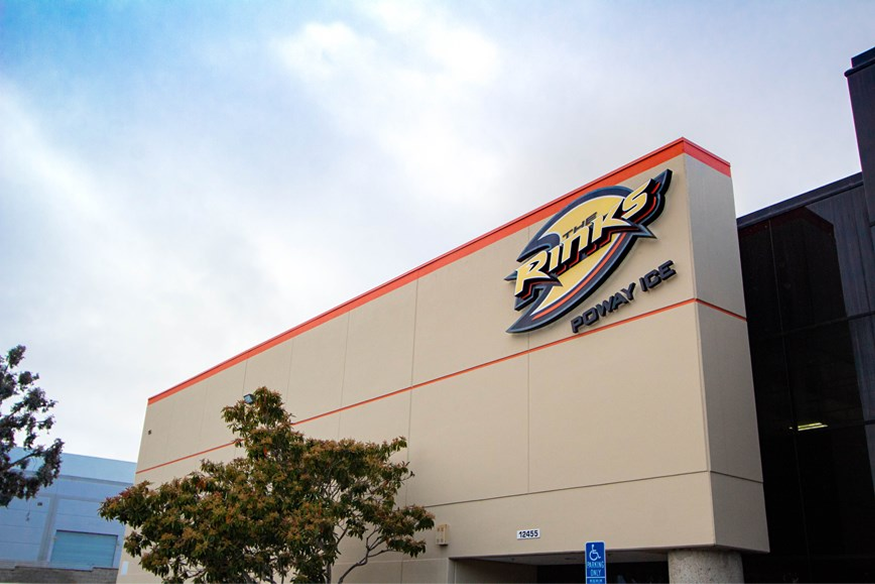 The Rinks &mdash; Poway Ice arena exterior.
